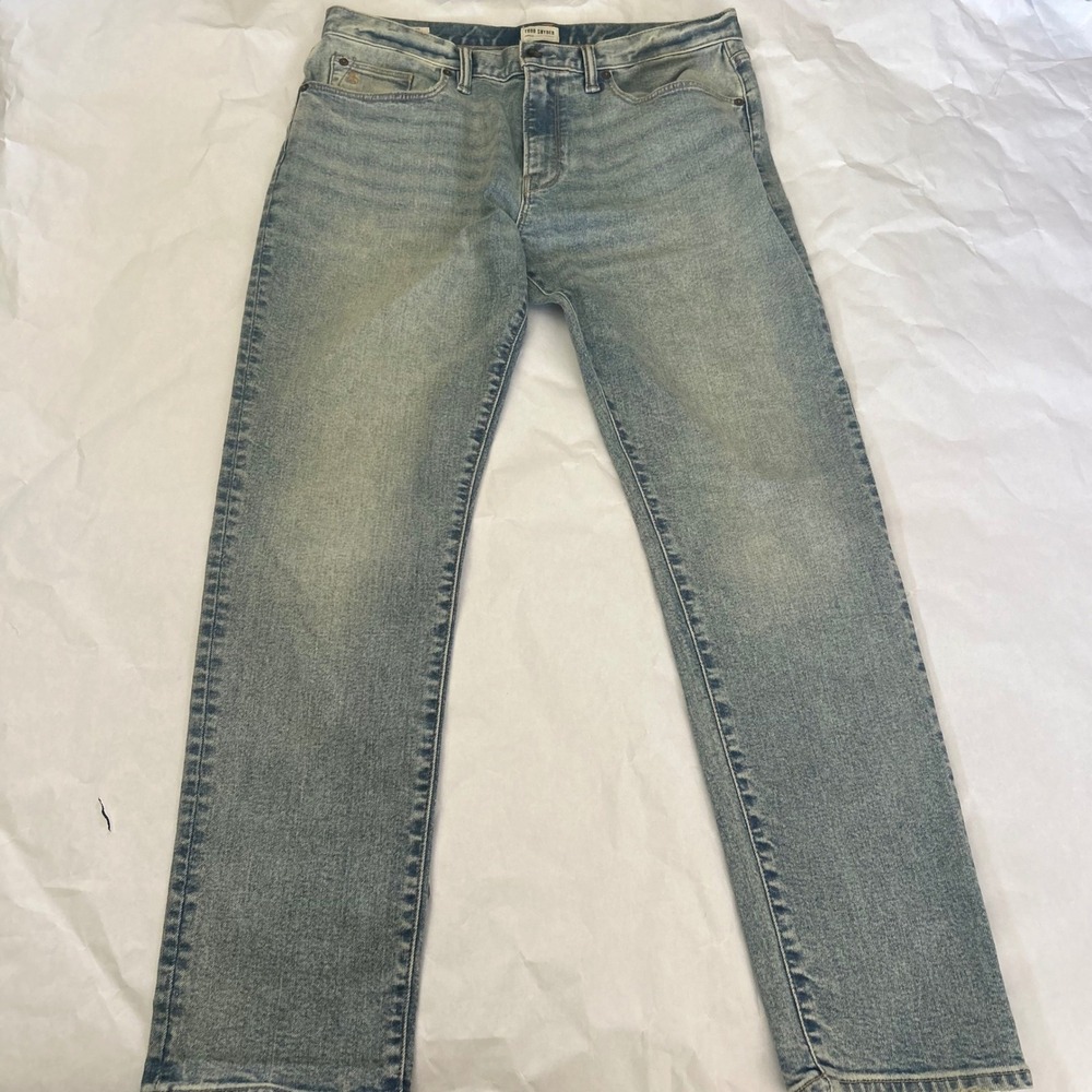 Todd Snyder Slim Fit Stretch 5 Pocket Jeans Mens‎ 33x32 Light Wash Indigo Denim